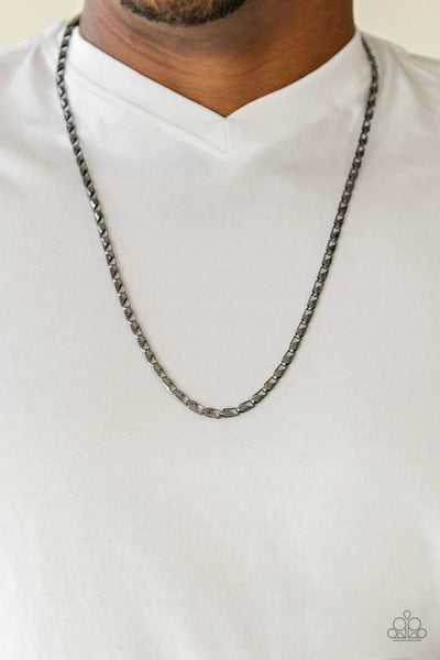 Free Agency Accessories Necklace and Bracelet Set - Black