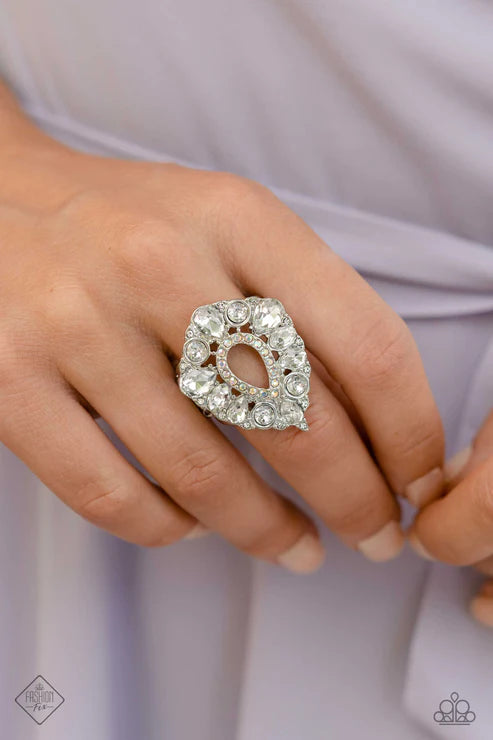 Paparazzi ♥ First Class Fairytale - White ♥ Ring