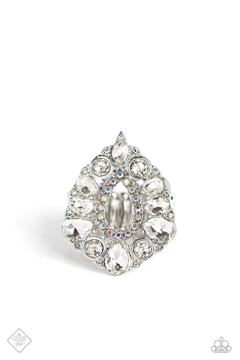 Paparazzi ♥ First Class Fairytale - White ♥ Ring