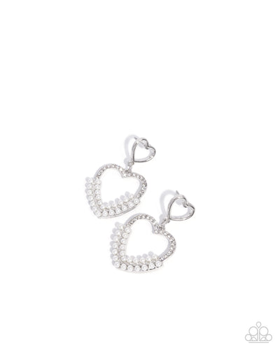 Paparazzi Dangling Damsel - White