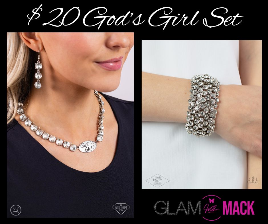 God's Girl Set Necklace and Zi bracelet Set