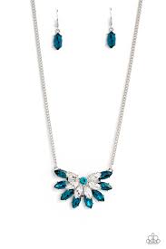Paparazzi ♥ Frosted Florescence - Blue ♥ Necklace