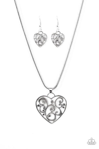 Paparazzi FILIGREE Your Heart With Love - Silver