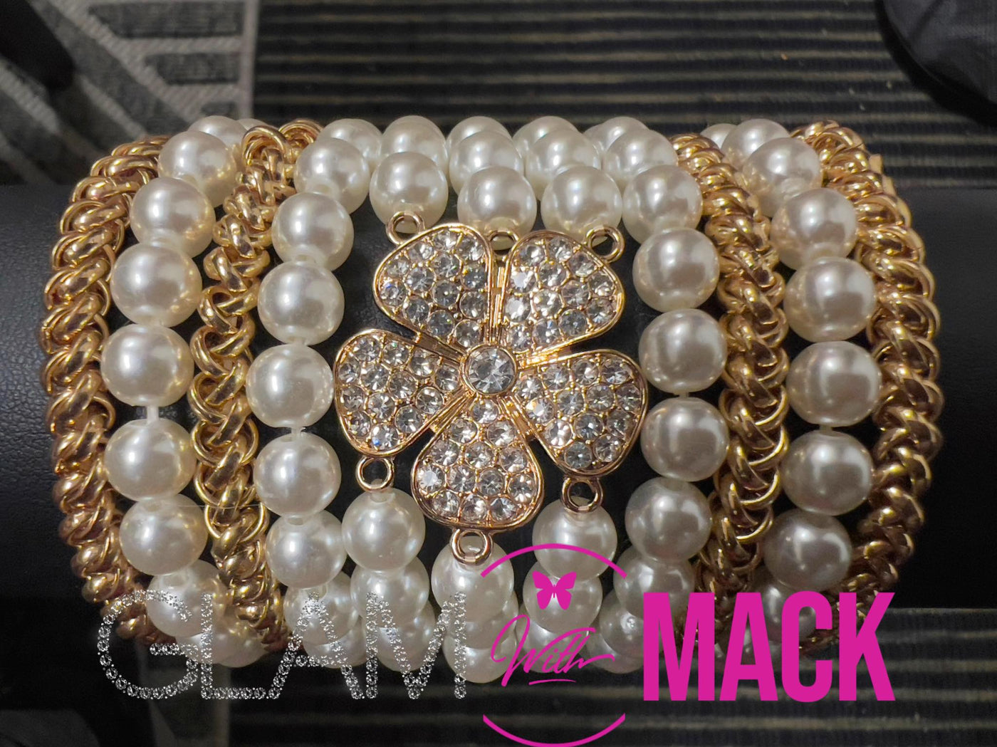 Gold & Pearl Floral Sweetstack