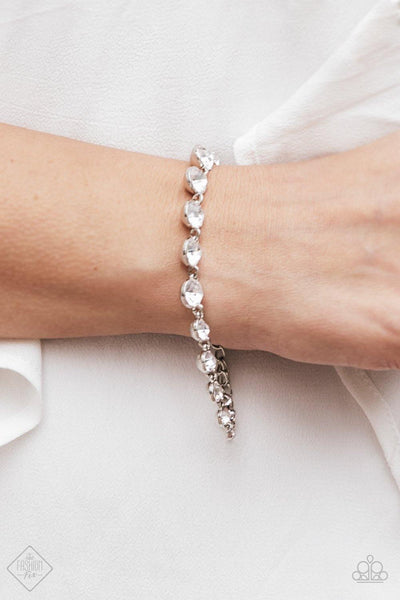 Paparazzi Accessories GLOW All Out - White Bracelet