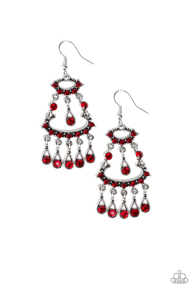 Paparazzi Chandelier Shimmer - Red