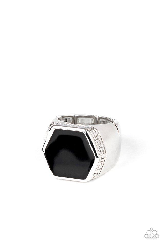 Paparazzi Ring ~ HEX Out - Black