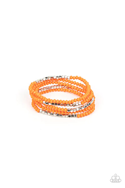 Paparazzi ♥ Tulum Trek - Orange ♥ Bracelet