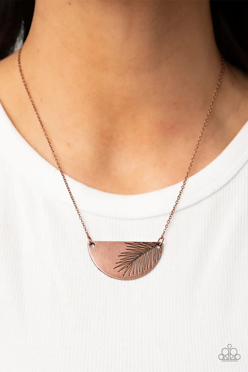 Paparazzi ♥ Cool, PALM, and Collected - Copper ♥ Necklace