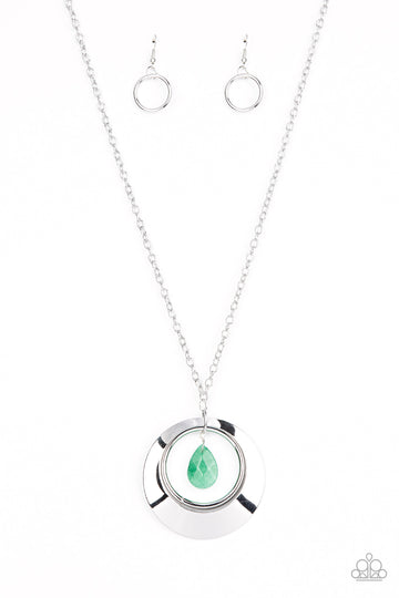 Paparazzi Inner Tranquility - Green - Necklace & Earrings