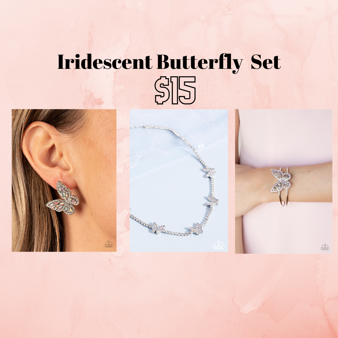 Iridescent Butterfly  Set