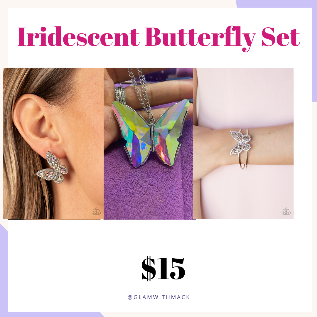 Iridescent Butterfly Set