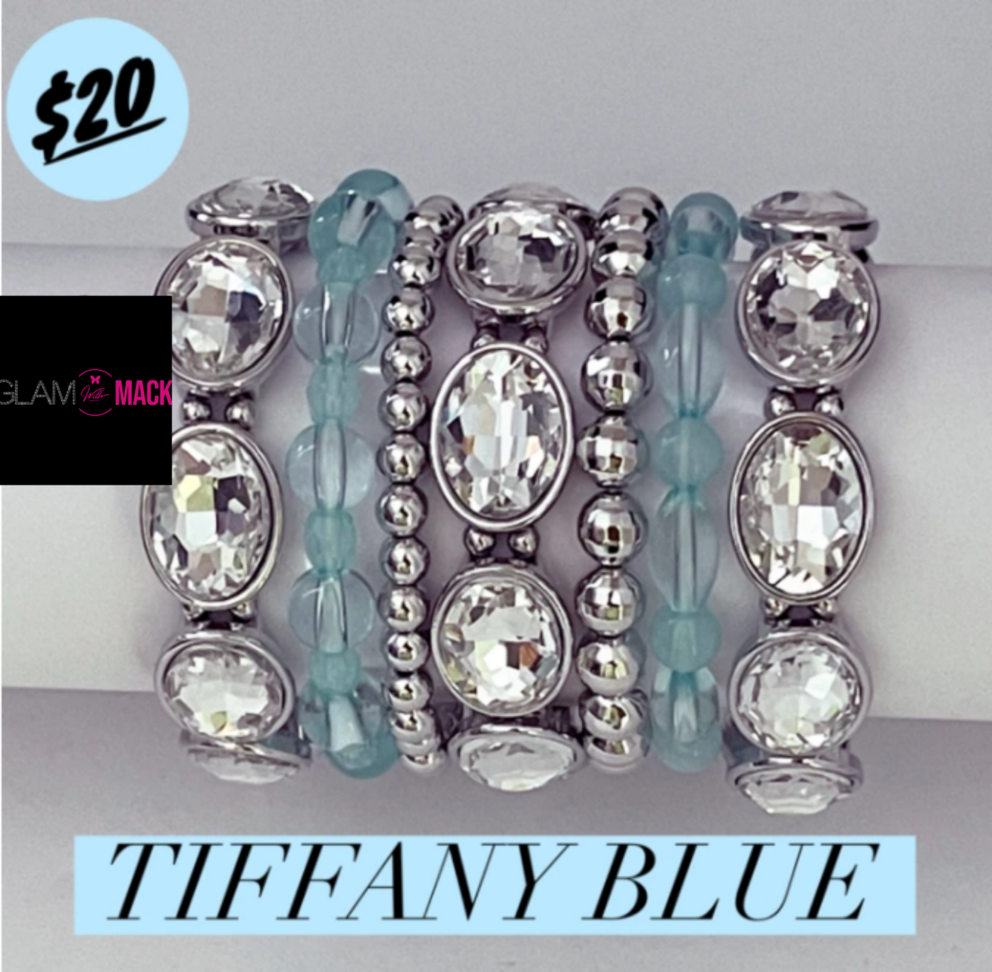 Paparazzi Tiffany Blue Bracelet Set